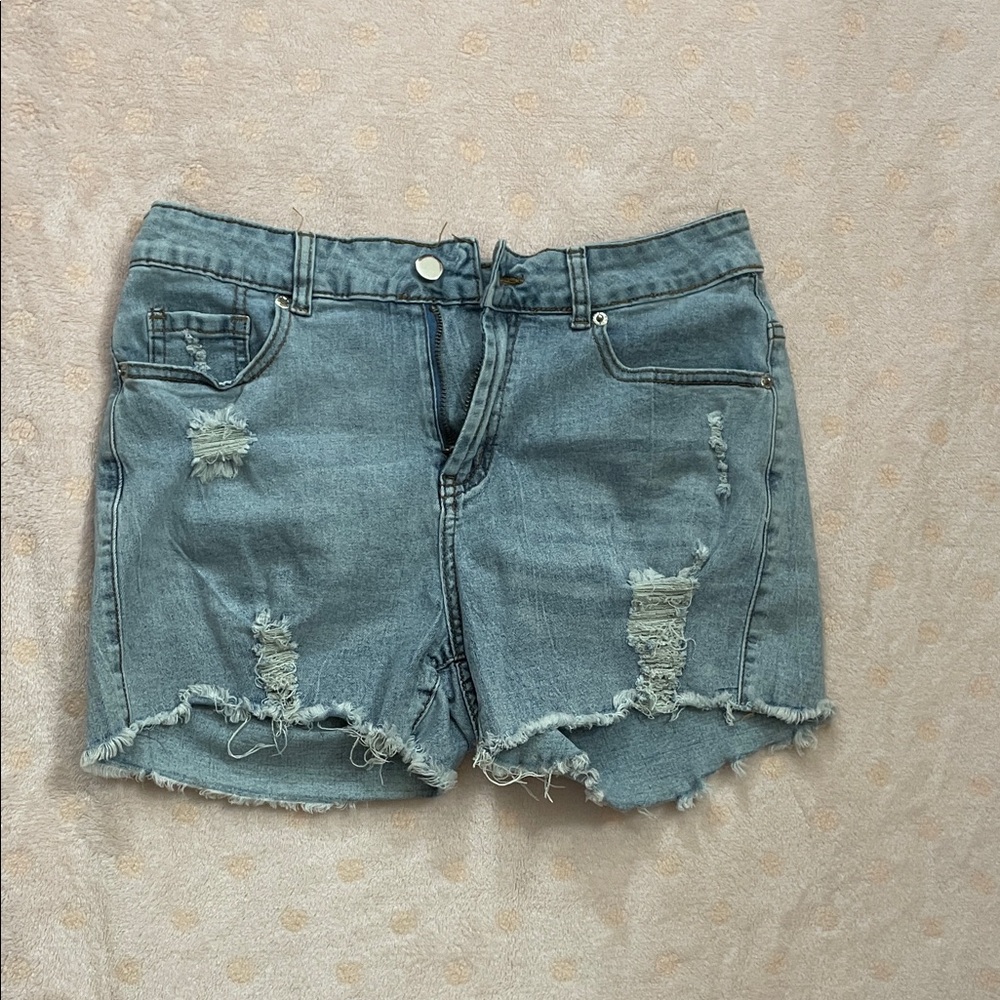 Women’s Distressed Denim Jean Shorts